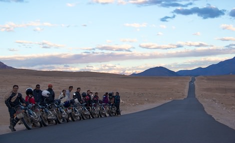 Riding practice in Leh